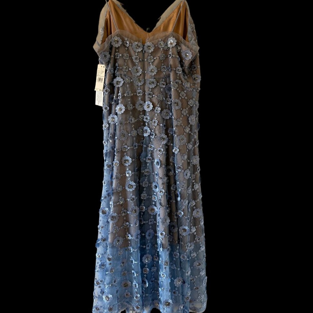 AIDAN MATTOX Embellished Lace Dress - 100% Exclusive In Ice Perry (10) - Picture 4 of 10